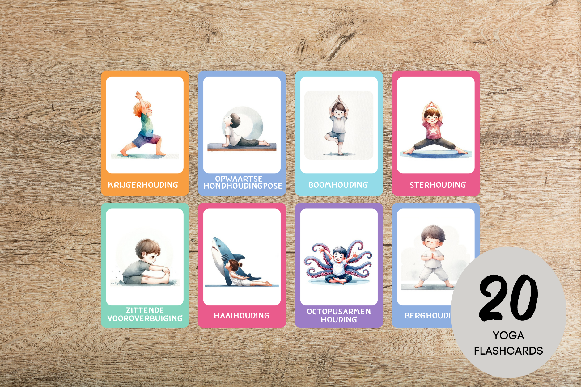 Kinderyoga Flashcards – Speelse Yoga voor Kinderen