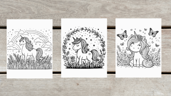 ✨ Schattige Eenhoorn Kleurplaten – 24 Unieke Ontwerpen ✨ - Afbeelding 2