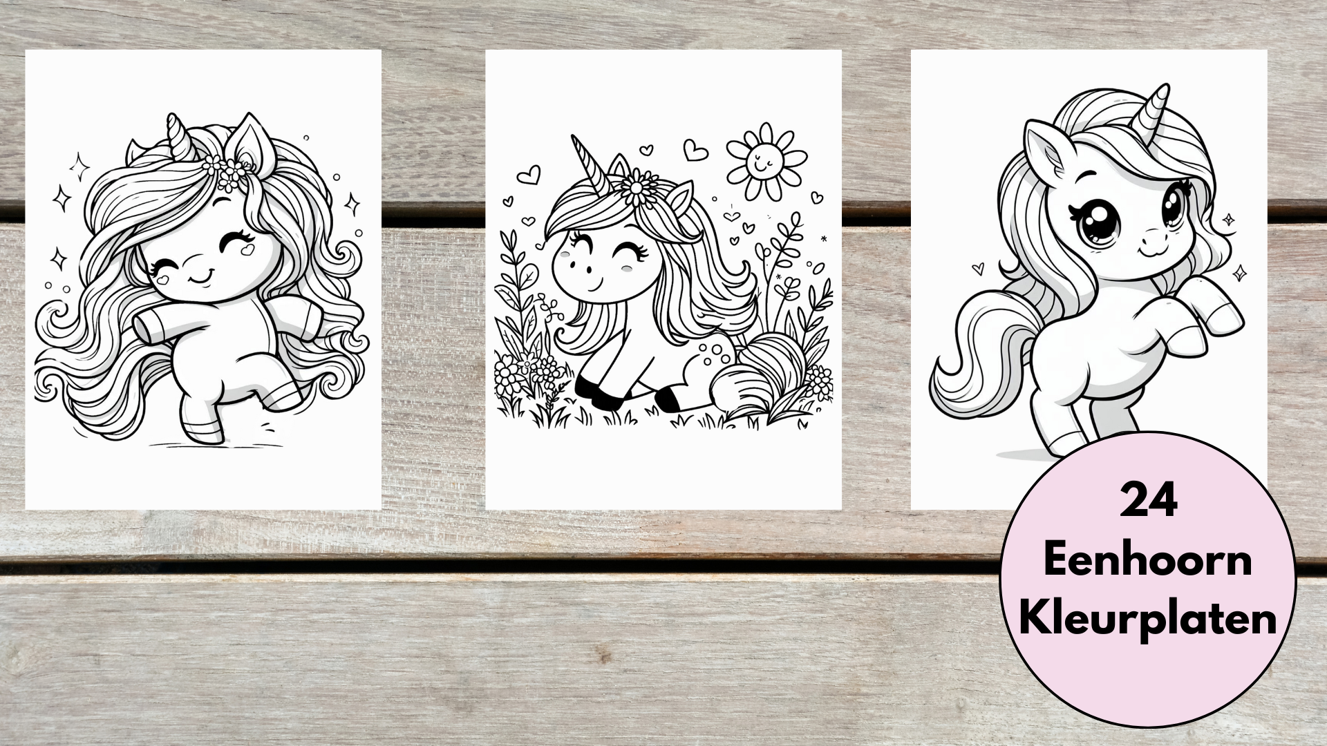 ✨ Schattige Eenhoorn Kleurplaten – 24 Unieke Ontwerpen ✨