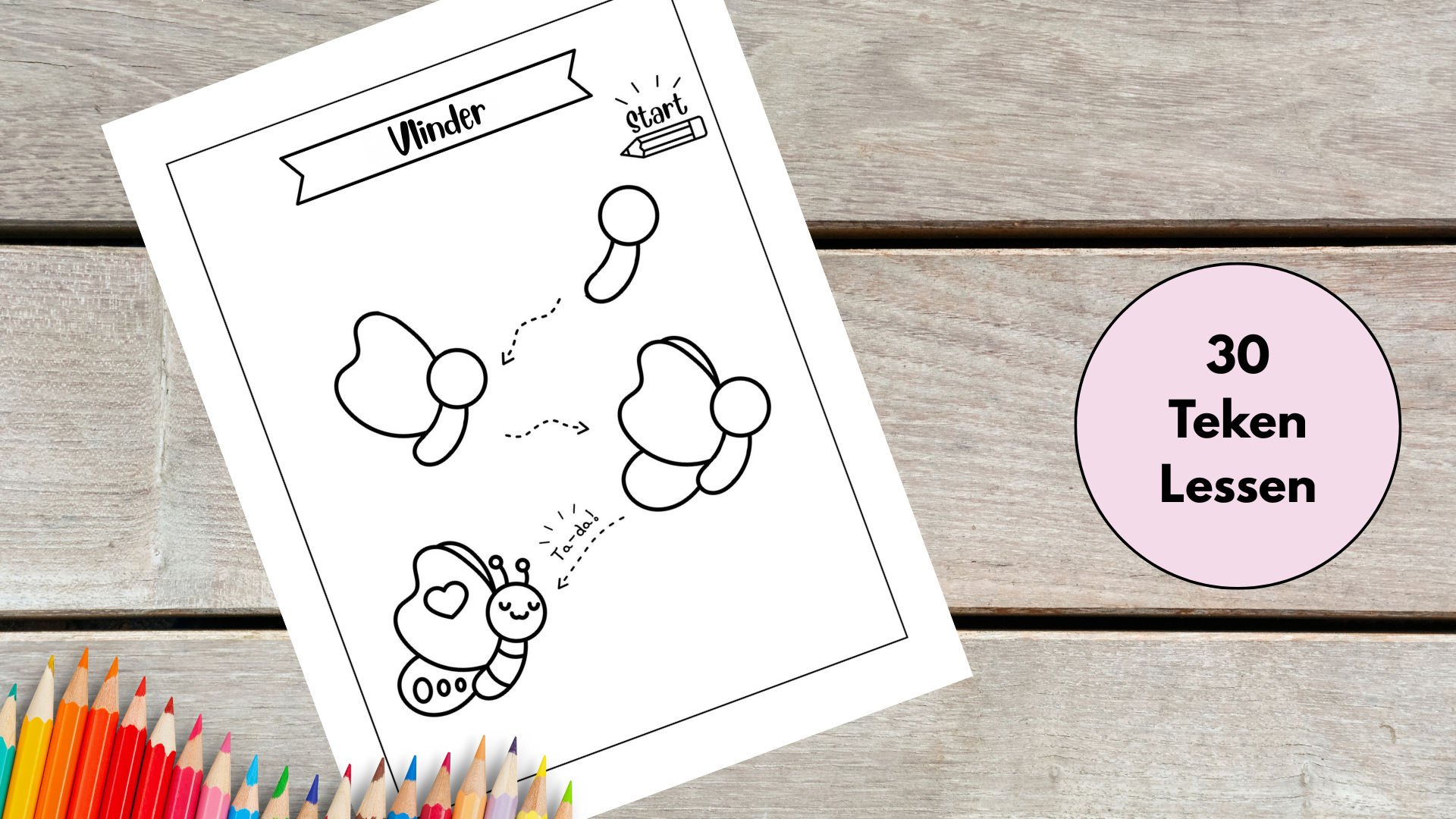 30x Hoe teken je …? – Dieren & Figuren Stap-voor-Stap (PDF Download)