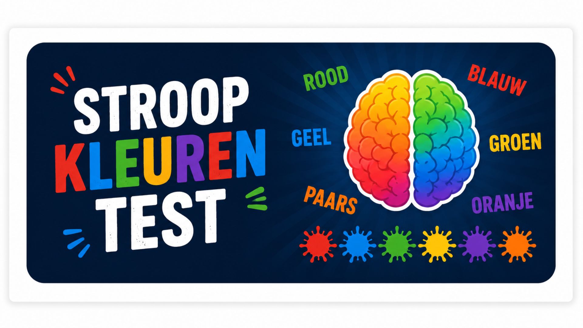 Stroop Kleurentest: hoe snel reageert jouw brein?